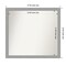 Brushed Nickel Non-Beveled Custom Framed Bathroom Vanity Wall Mirror